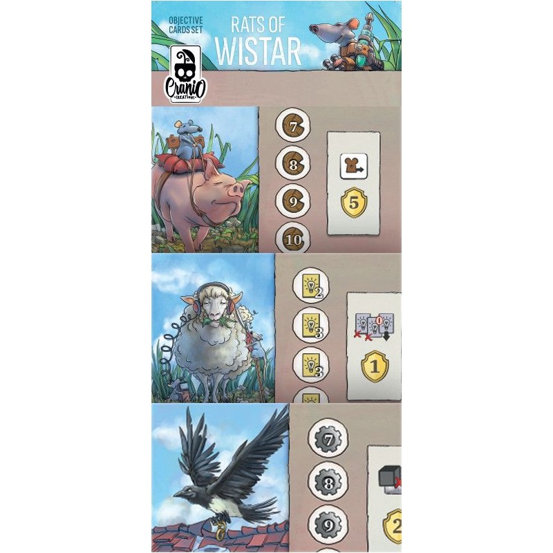Rats of Wistar Objective Cards Set