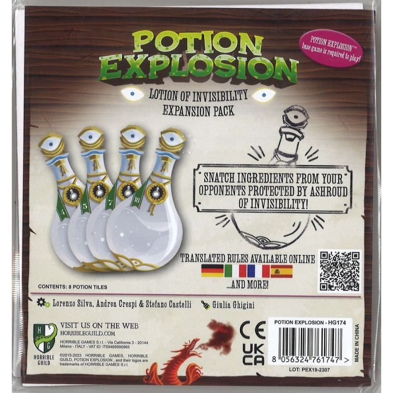 Potion Explosion Lotion of Invisibility Potion Tiles