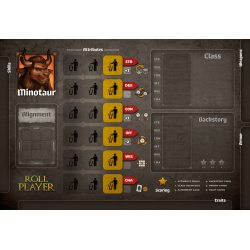 Roll Player Minotaur Promo Punchboard