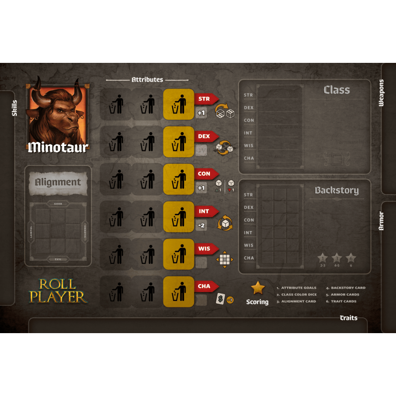 Roll Player Minotaur Promo Punchboard