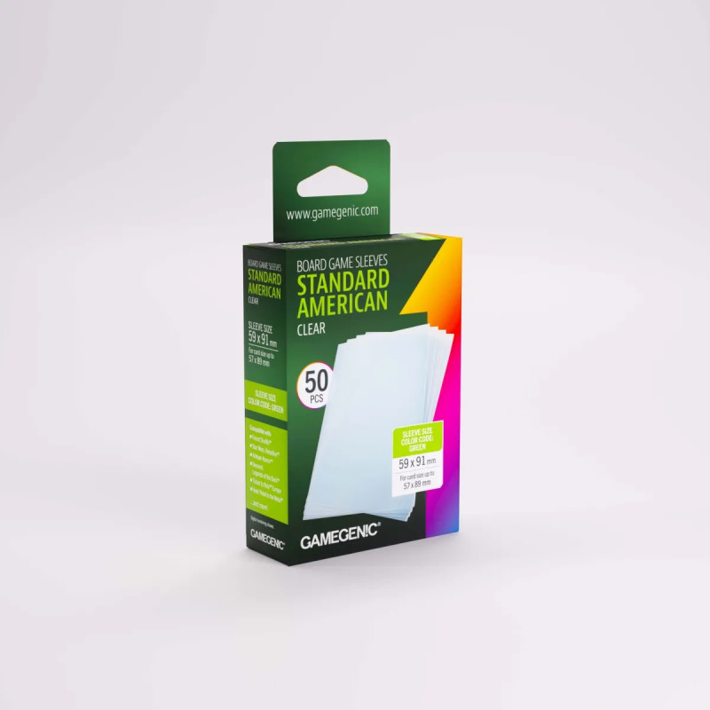 GM - Board Game Sleeves Standard US Clear 59x91